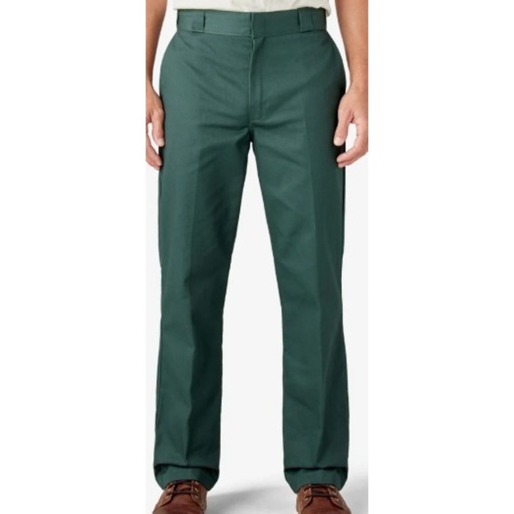 Dickies 874 Work Pants Hunter Green Straight Leg Twill‎ Trousers 29x24